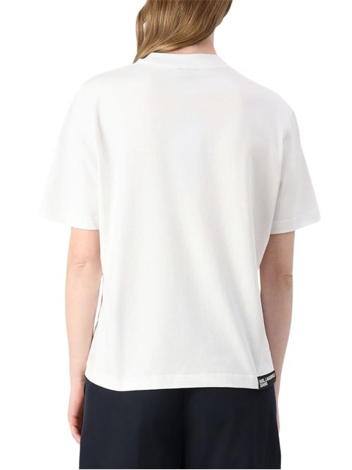 T-shirt donna bianca in jersey Karl Lagerfeld jeans | A2W17032100